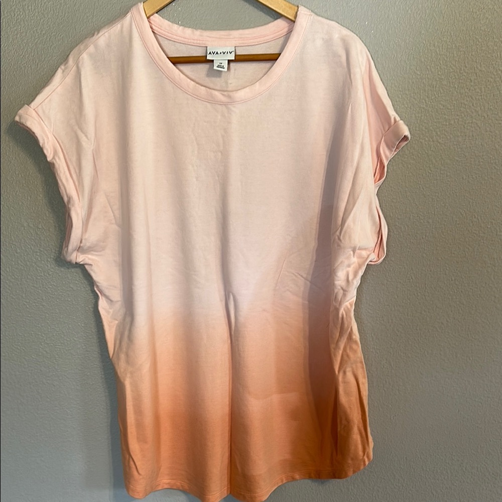AVA & VIV Pink and Orange Women's Top